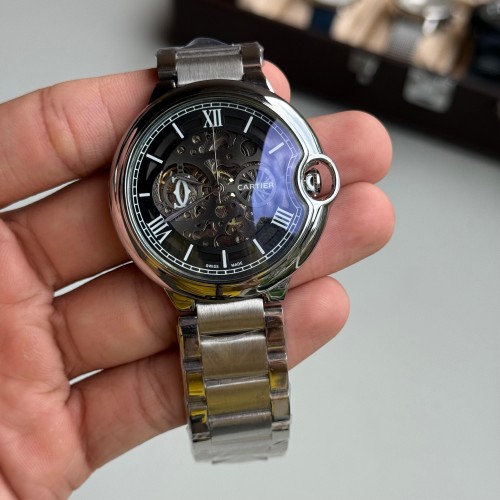 Alternative view of Cartie R Ballon Skeleton Premium Automatic Movement Silver Black