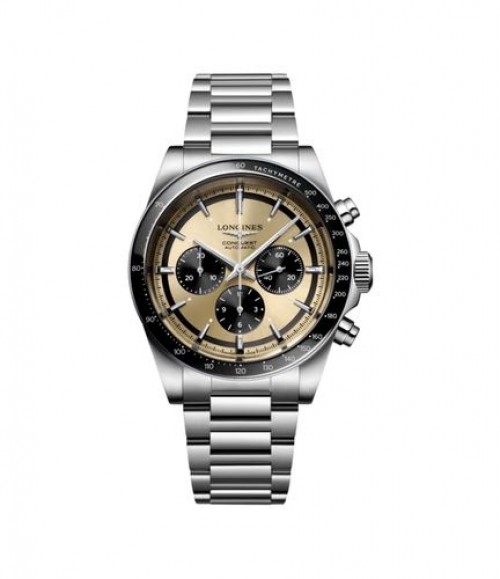 Longines Conquest Chronograph Gold Black Automatic