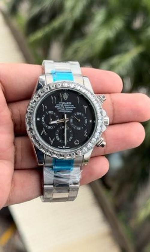 Alternative view of Rolex Oyster Perpetual Daytona Arabic Black Dial