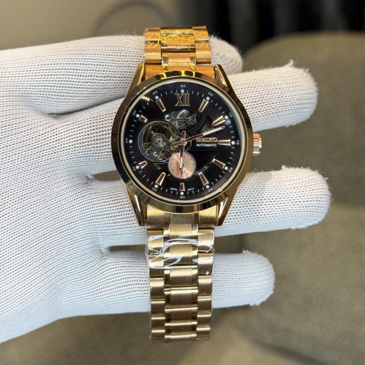 Seiko Automatic RosegoldBlack 066
