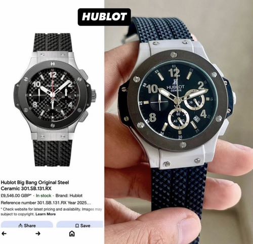HUBLOT BIG BANG ALL CHRONO WORKING