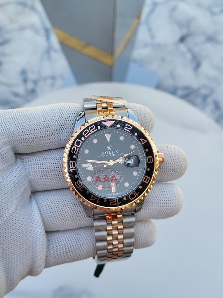 ROLEX GMT MASTER 2D RG TWO TONE SWEEP MOVEMENT AT345