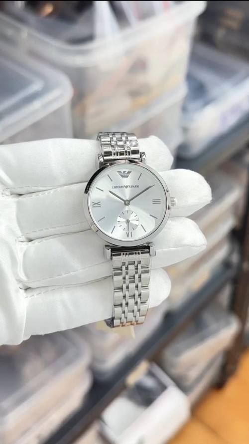 Emporio Arman I Women Full Silver Roman