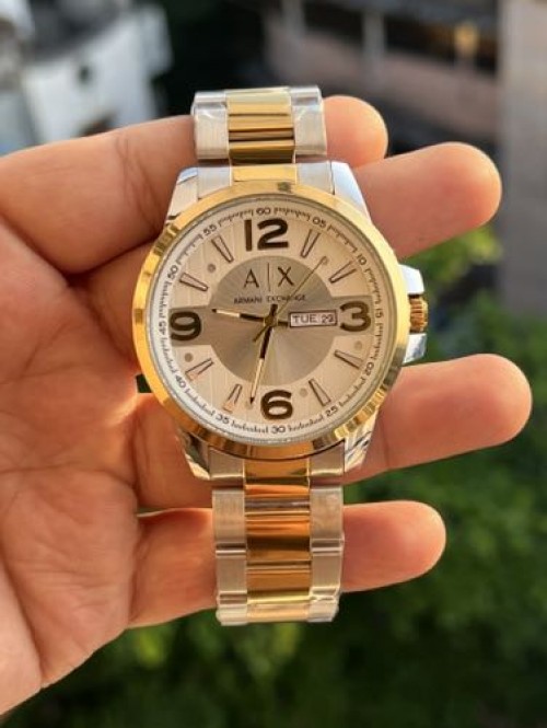 ARMANI EXCHANGE SWIFT MOVEMENT DUAL TONE WHITE DIAL