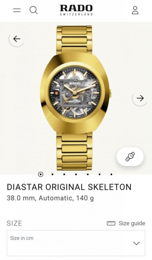 Alternative view of Rad O Diastar Automatic Gold