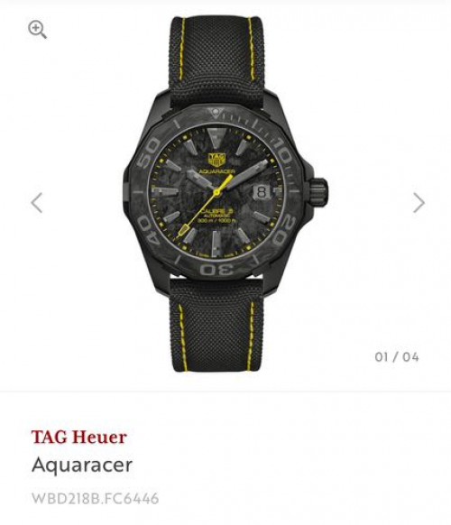 Tag Heuer Aquaracer Calibre 5 Carbon Automatic Authentic Store Quality With Original Box