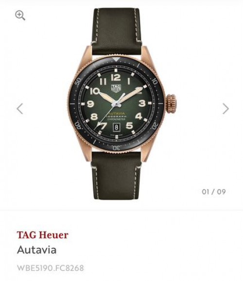 Tag Heuer Autavia Green Automatic Authentic Store Quality With Original Box