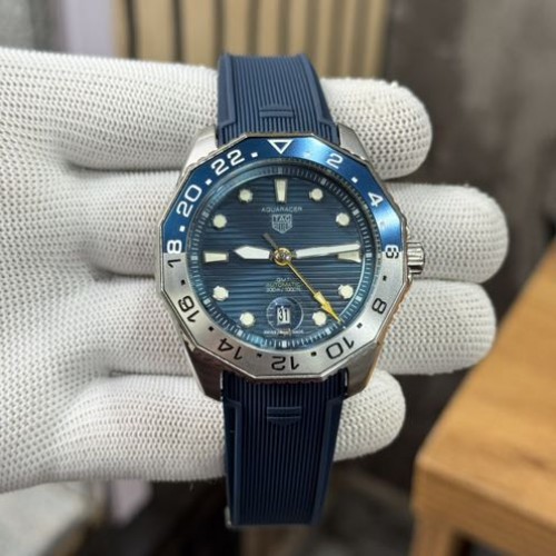 Alternative view of TAG HEUER GMT BLUE SILICON BELT