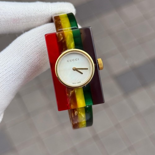 Gucc I Mother Of Pearl Multicolour Plexiglass Women S