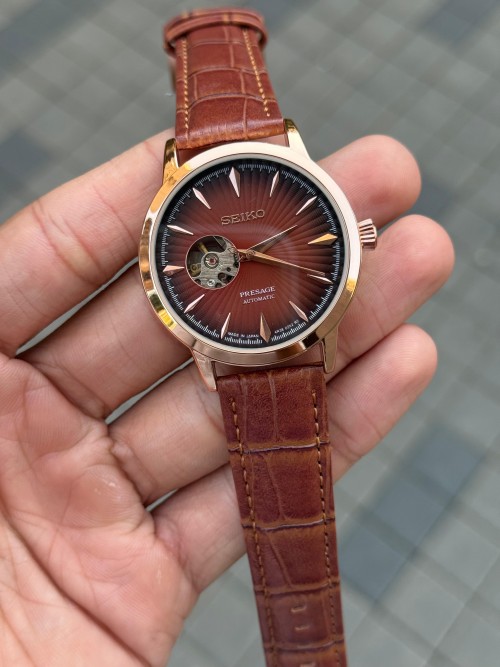 Seik O Presage Automatic Leather