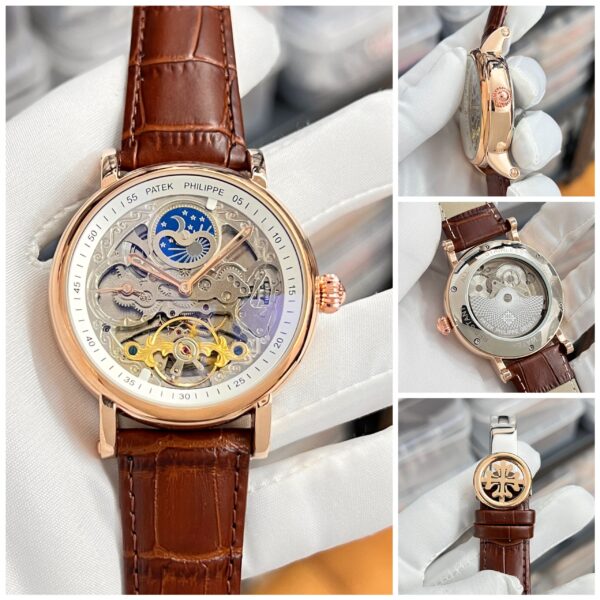 Patek Philippe Skeleton Brown Gold 210