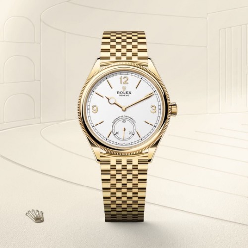 Rolex 1908 Gold White Semi ETA