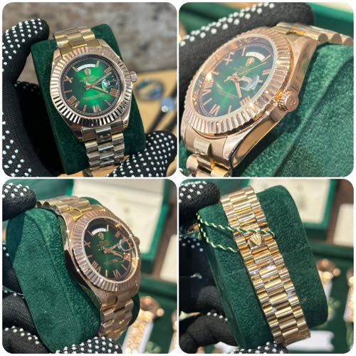 ROLEXX DAY DATE ROSEGOLD QUARTZ ( 062 )