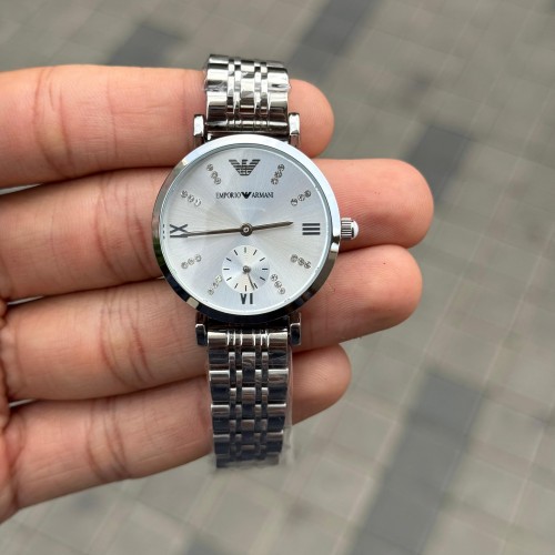 Emporio Arman I Women Full Silver Diamond Edition