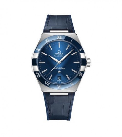 Omega Constellation Blue Silver Automatic