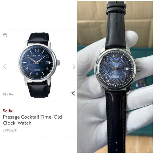 Seiko Persage Blue Leather SRPE43J1 Automatic