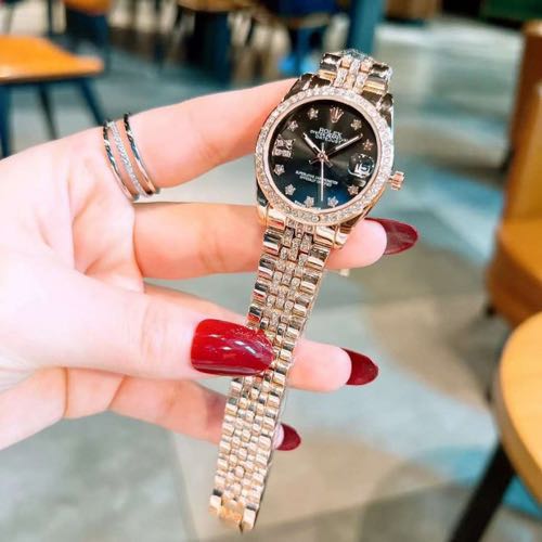 Rolex Date Just For Her Black Dial