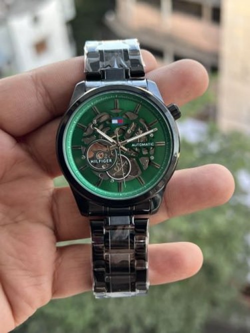 TOMMY HILFIGER BLACK GREEN