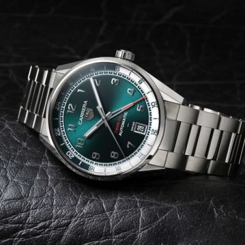 Alternative view of TAG HEUER CARRERA DATE TWIN TIME