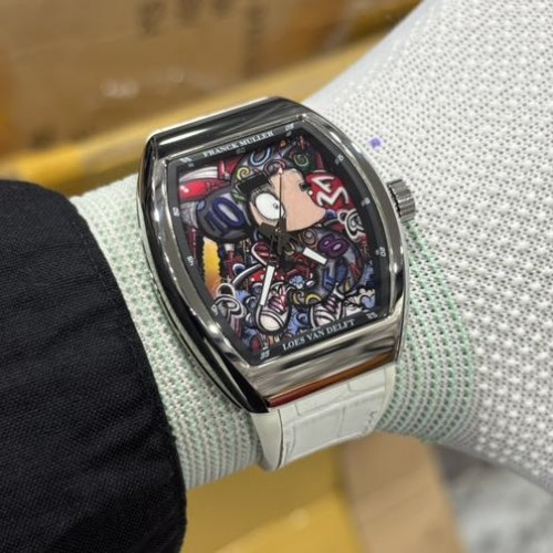 Franck Muller Vanguard V45 Loes Van Delft White Silver