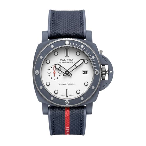 Panerai Submersible Luna Rosse Blue White