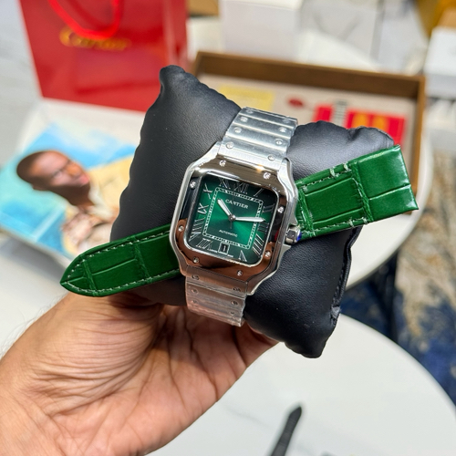 Cartier Santos With Extra Strap