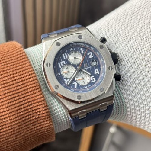 Audemars Piguet Chronograph Blue Silver Quartz