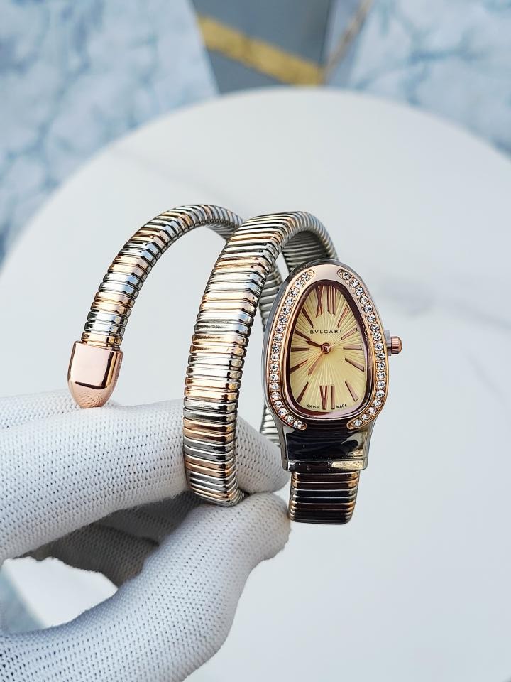 BVLGARI SNAKE TWOTONE YELLOW DIAL 350