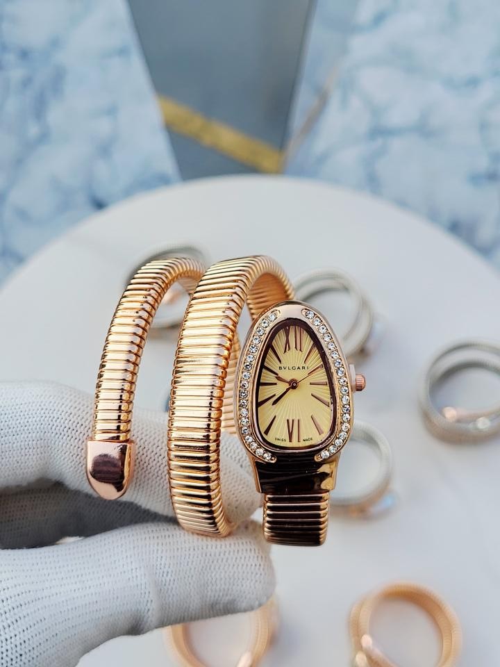 BVLGARI SNAKE RG YELLOW DIAL 350