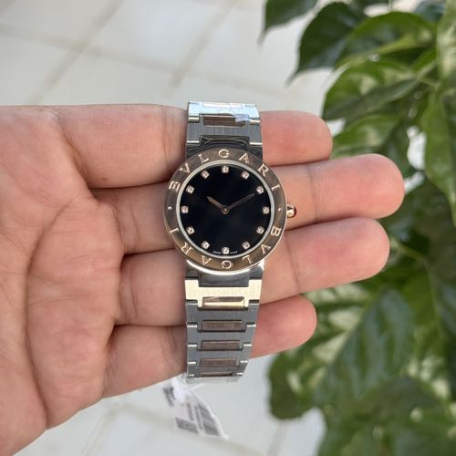 Bvlgari Silver Rose Gold Black