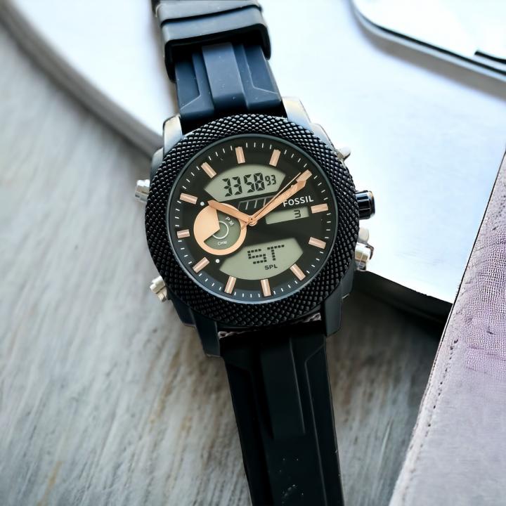 Alternative view of FOSSI L DUAL TIME WATCH