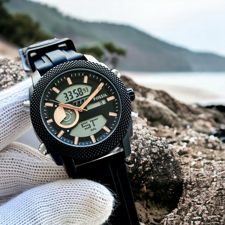 FOSSI L DUAL TIME WATCH