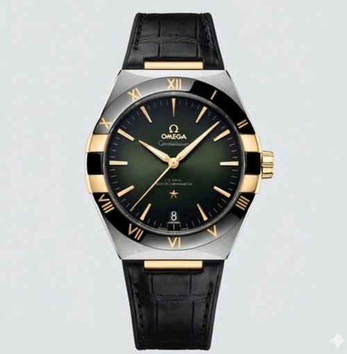 Omegaa Constellation Green Gold Automatic