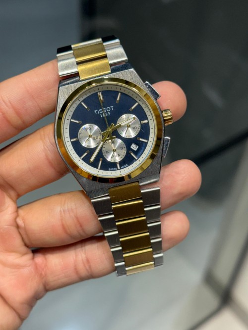 Tisso T PRX Chronograph Two Tone Blue Dial