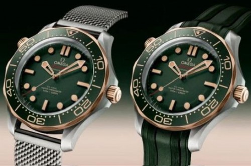 OMEGA Seamaster Diver 300M In Titanium And Bronze Gold With Extra Strap