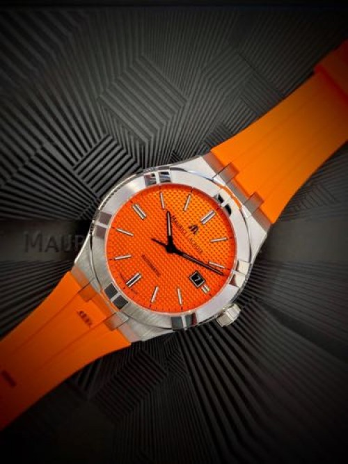 Alternative view of MAURICE LACROIX AIKON AUTOMATIC 42MM ORANGE DIAL