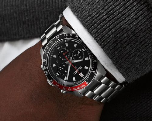 Alternative view of Seiko Prospex Speedtimer Go Large Solar Chronograph