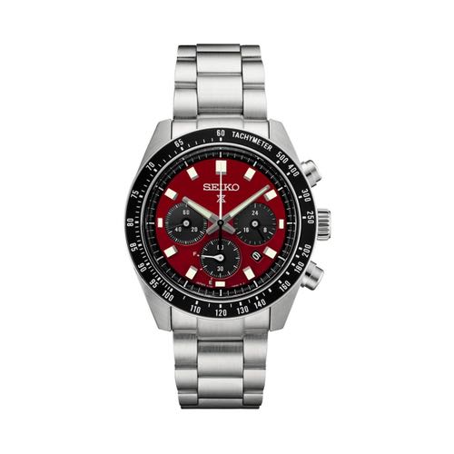 Seiko Prospex Speedtimer Solar Chronograph Red Dial