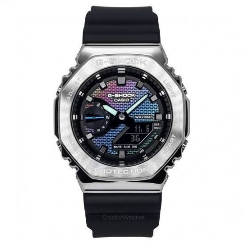 Alternative view of Casio G Shock GM 2100 RW 1A Rainbow Dial