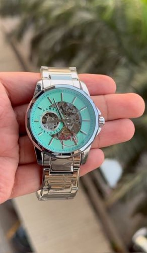 Armani Exchange Gunmetal Automatic