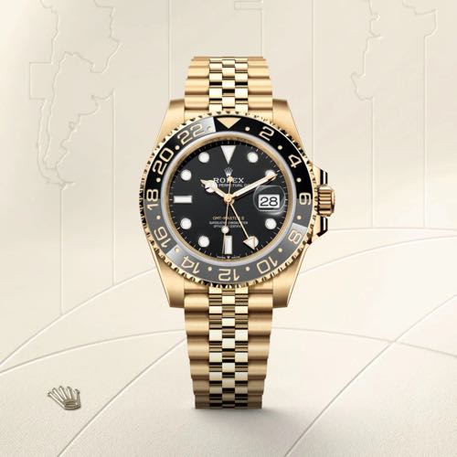 ROLEX GMT Master Yellow Gold Black Dial