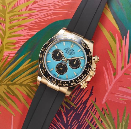 ROLEX Daytona Torquoise Dial 2025 Rubber Strap
