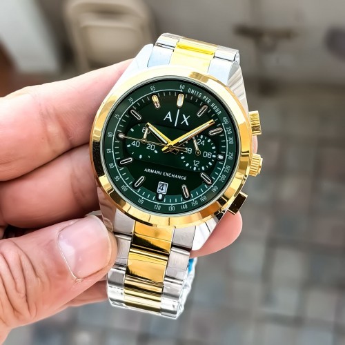 Alternative view of Arman I Exchang E Two Tone Green Dial