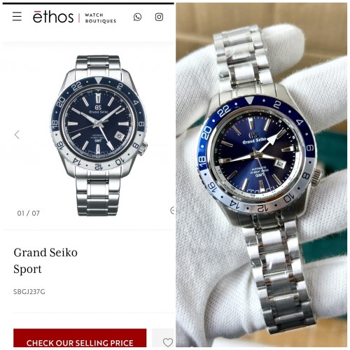 Alternative view of Grand Seiko GMT HiBeat Automatic