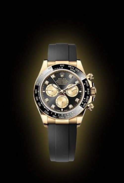 ROLEX Daytona Black Gold Diamond Figure