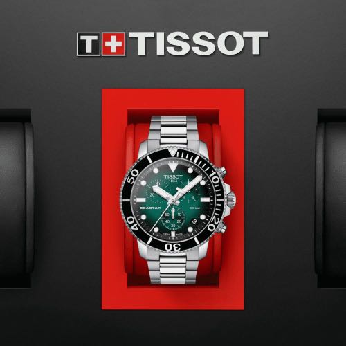 Tissot Seastar Chronograph Green Dial