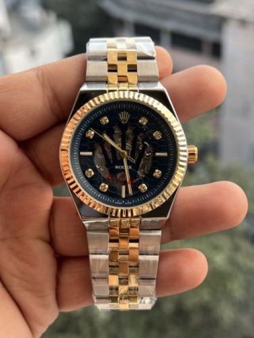 ROLEX DUAL TONE BLUE DIAL AUTOMATIC KING EDITION