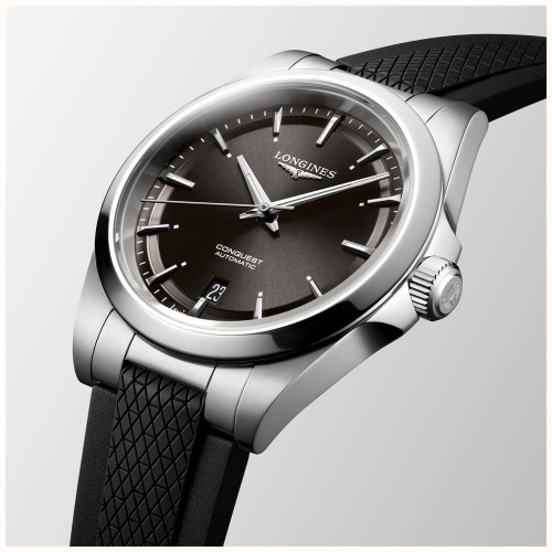Alternative view of Longiness Conquest SunRay Black Automatic