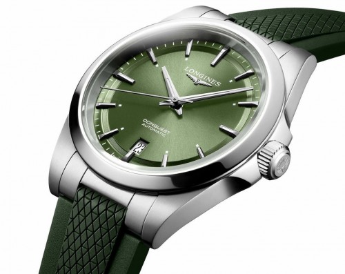 Alternative view of Longiness Conquest SunRay Green Automatic