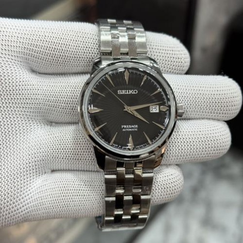 Seiko Presage Silver Black